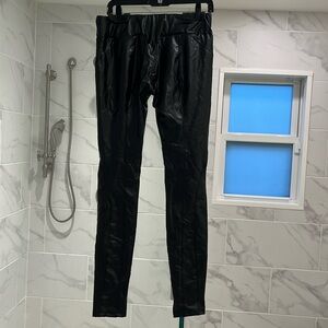 Pairadize Black Faux Leather Leggings